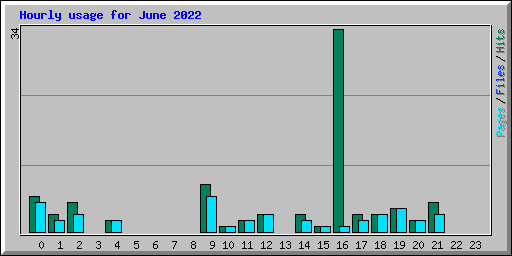 Hourly usage for June 2022